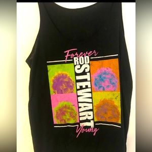 Woman's Size Medium Rod Stewart Forever Young Top